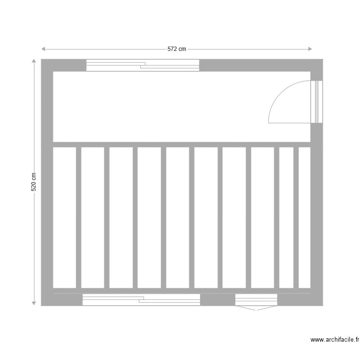 Garage. Plan de 0 pièce et 0 m2