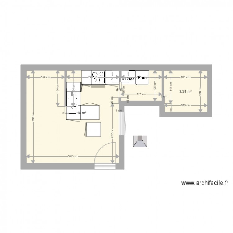 CUISINE LOUISIERE 2. Plan de 0 pièce et 0 m2