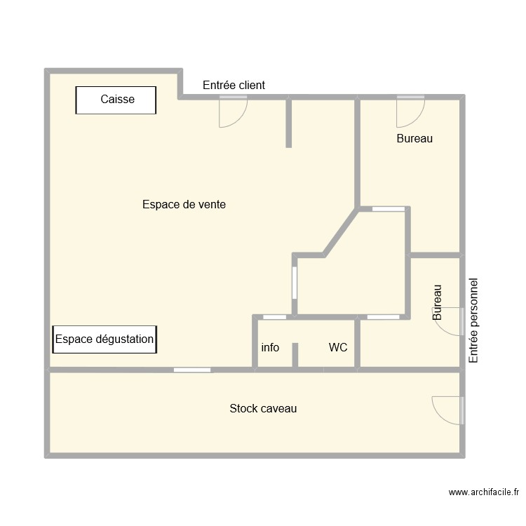 LVC JONQUIERES. Plan de 4 pièces et 65 m2