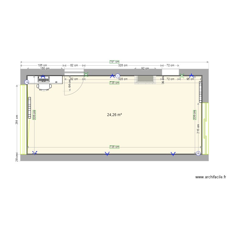 salon. Plan de 0 pièce et 0 m2