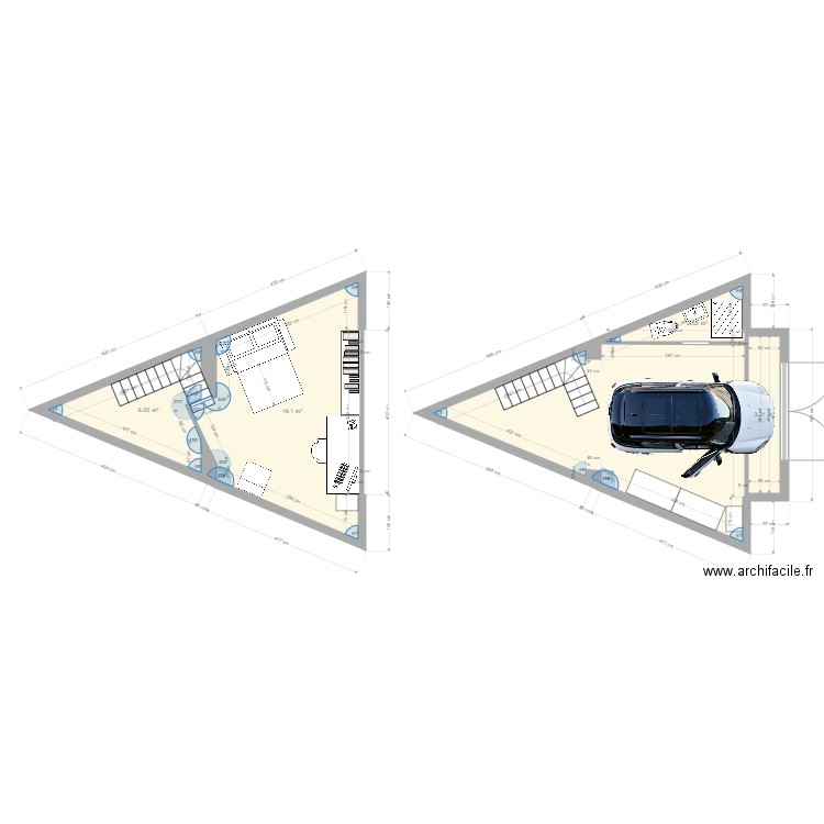 garage sdb 2. Plan de 0 pièce et 0 m2