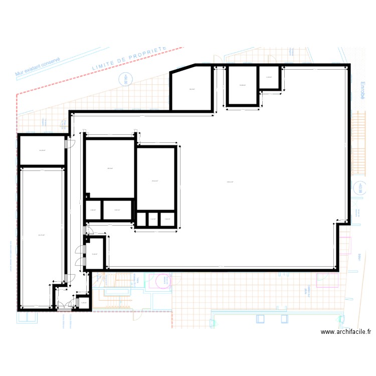 LAGIRM1. Plan de 17 pièces et 591 m2