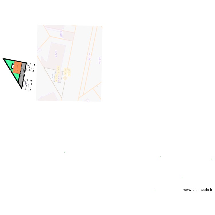 94 GENERAL DE GAULLE THIAIS - Circulation PMR. Plan de 4 pièces et 22 m2