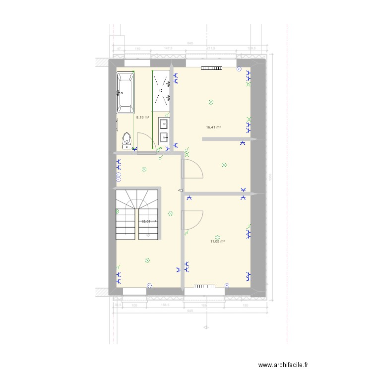 PAC_Etage1. Plan de 0 pièce et 0 m2