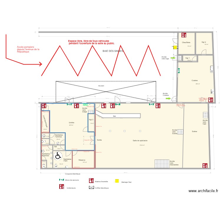 Baie des singes RDC 1. Plan de 0 pièce et 0 m2