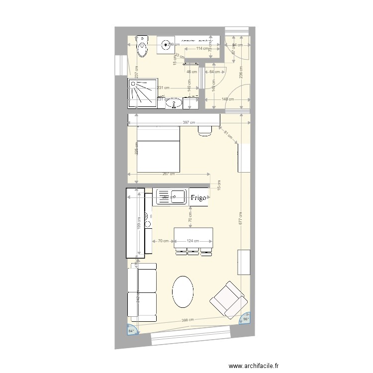 Clermont 1er étage cuisine dans cheminée sol 3. Plan de 0 pièce et 0 m2