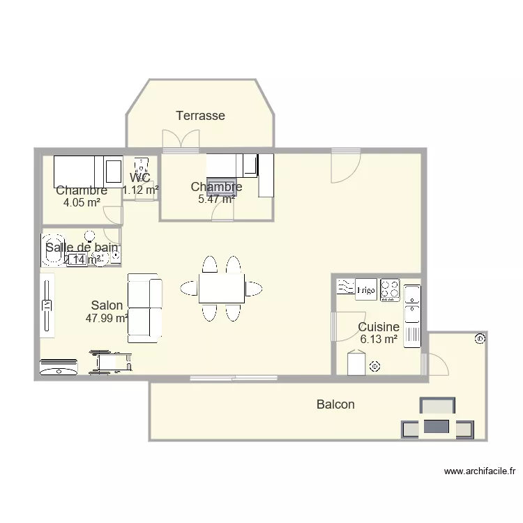 appart 2019. Plan de 