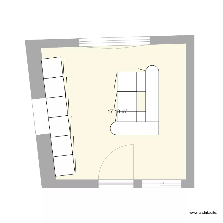 Villetrun Cuisine ilot 1. Plan de 