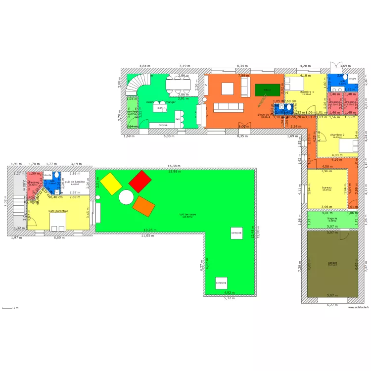 manoir de Quillimadec. Plan de 