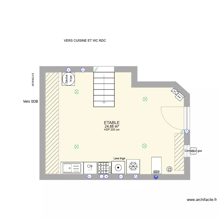 ETABLE ELECTRICITE. Plan de 