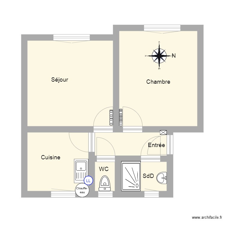 Papin 202 G. Plan de 0 pièce et 0 m2