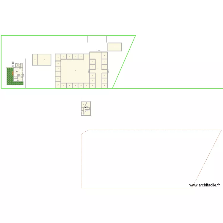 maison hippodrome. Plan de 