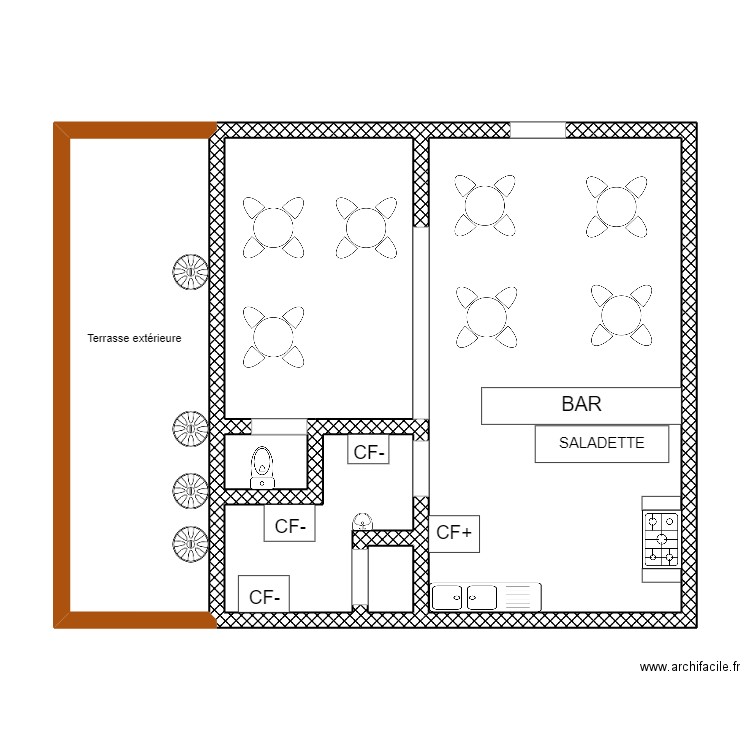 o ti coin. Plan de 0 pièce et 0 m2