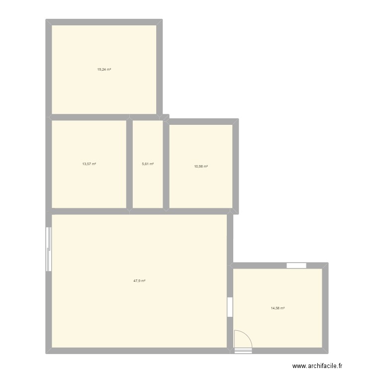 maison. Plan de 6 pièces et 112 m2