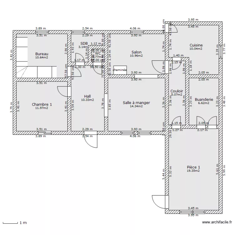 Langlet RDC. Plan de Langlet RDC. Plan de