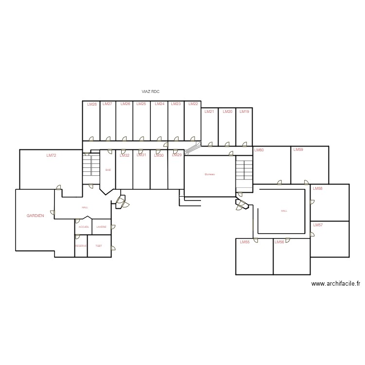 PLAN VIAZ AVEC NUMERO. Plan de 0 pièce et 0 m2