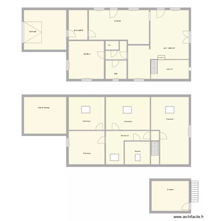 S LEJEUNE. Plan de 