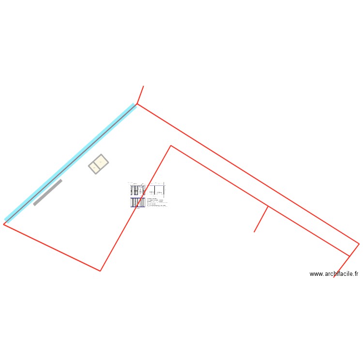 Laboratoire. Plan de 3 pièces et 1297 m2