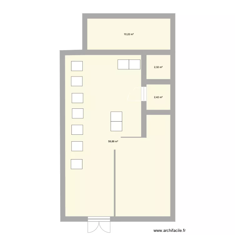 Restaurant PMR. Plan de 