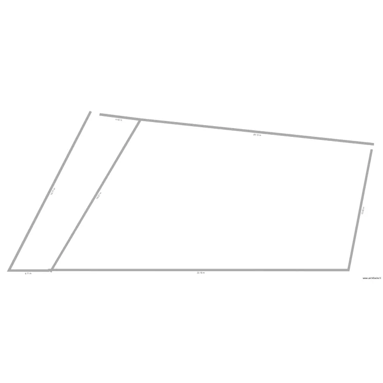 parcelle sud. Plan de parcelle sud. Plan de