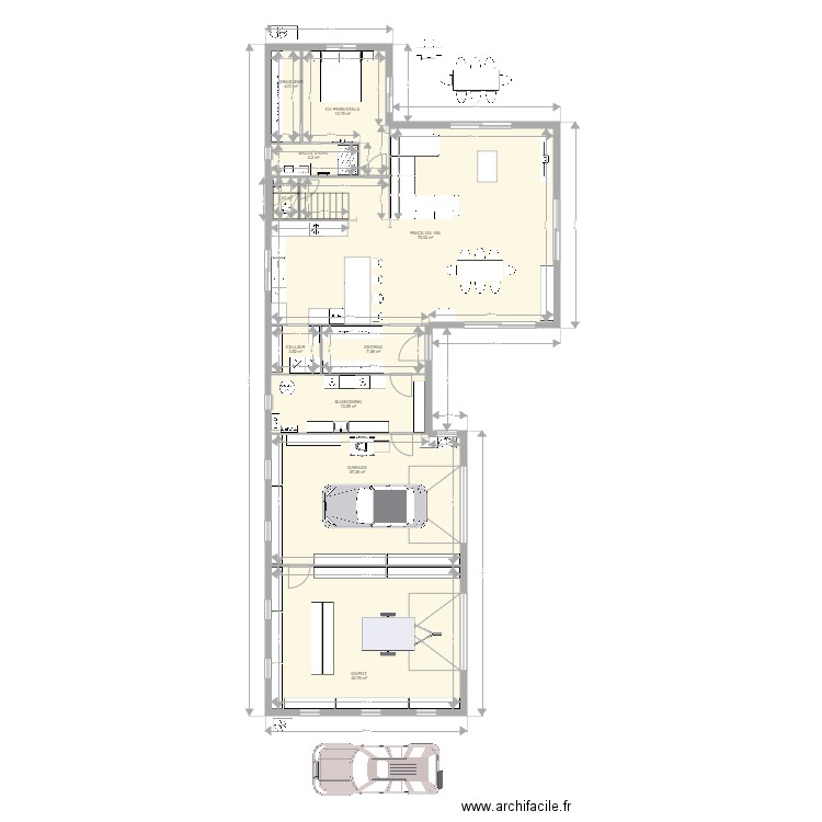 new maison propo flo. Plan de 26 pièces et 337 m2