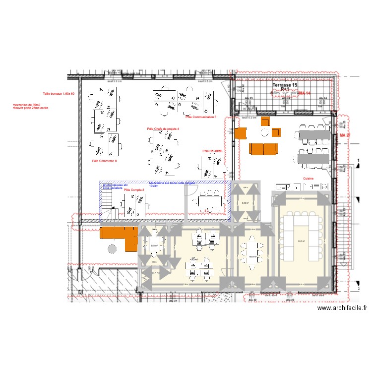 Lorient bureau v5. Plan de 0 pièce et 0 m2