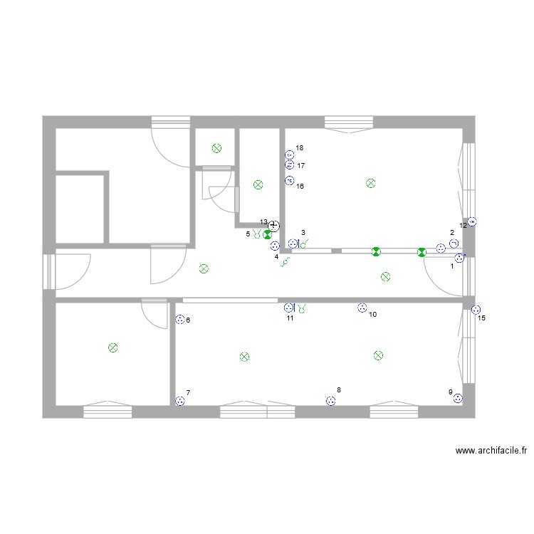 pascale prise de courant . Plan de 0 pièce et 0 m2