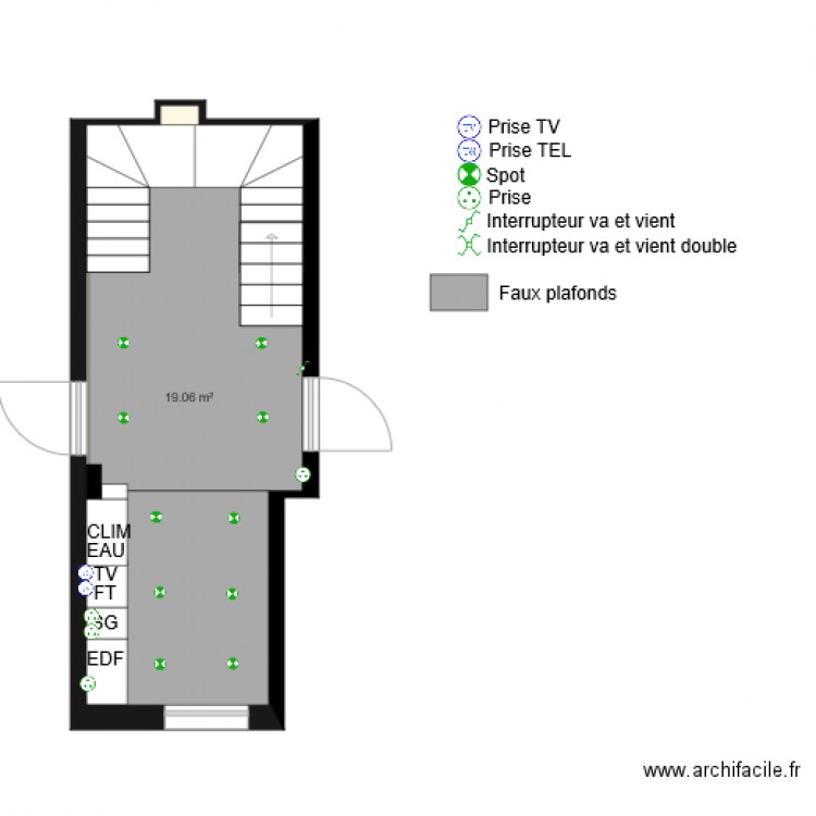 Villa madeleine hall d entrée R1. Plan de 0 pièce et 0 m2