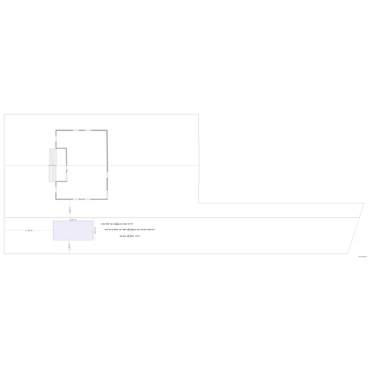 implantation abri piscine. Plan de implantation abri piscine. Plan de