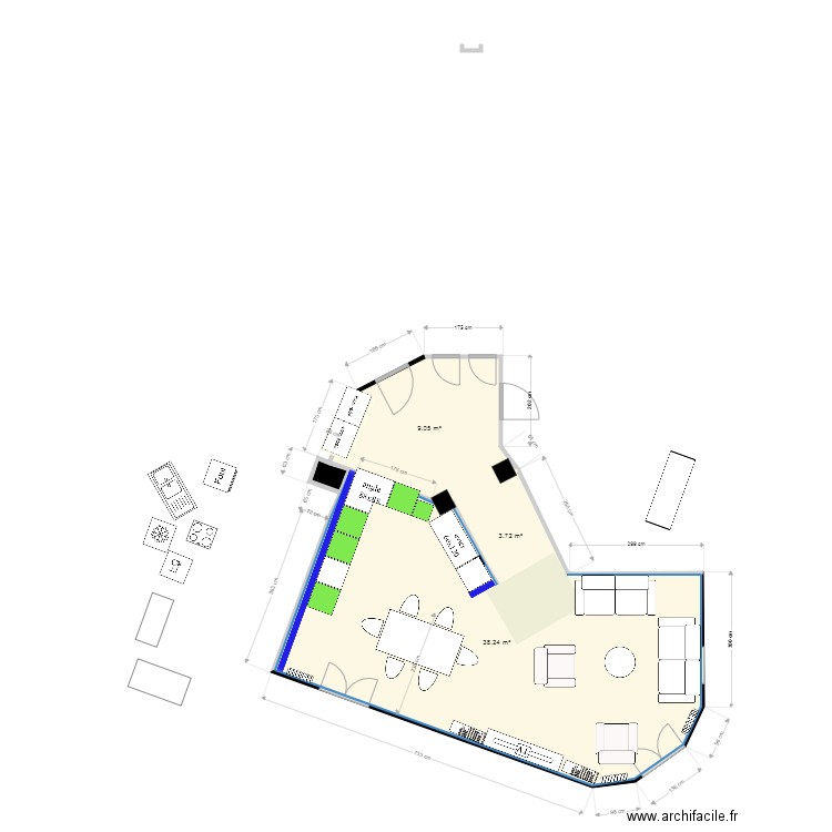 cuisine nouveau 2123. Plan de 0 pièce et 0 m2