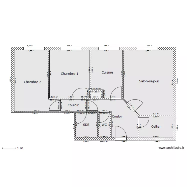 Appart 51 - Bld Aiguillettes - Velodrome V2. Plan de Appart 51 - Bld Aiguillettes - Velodrome V2. Plan de