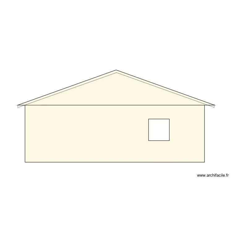    facade sud . Plan de 