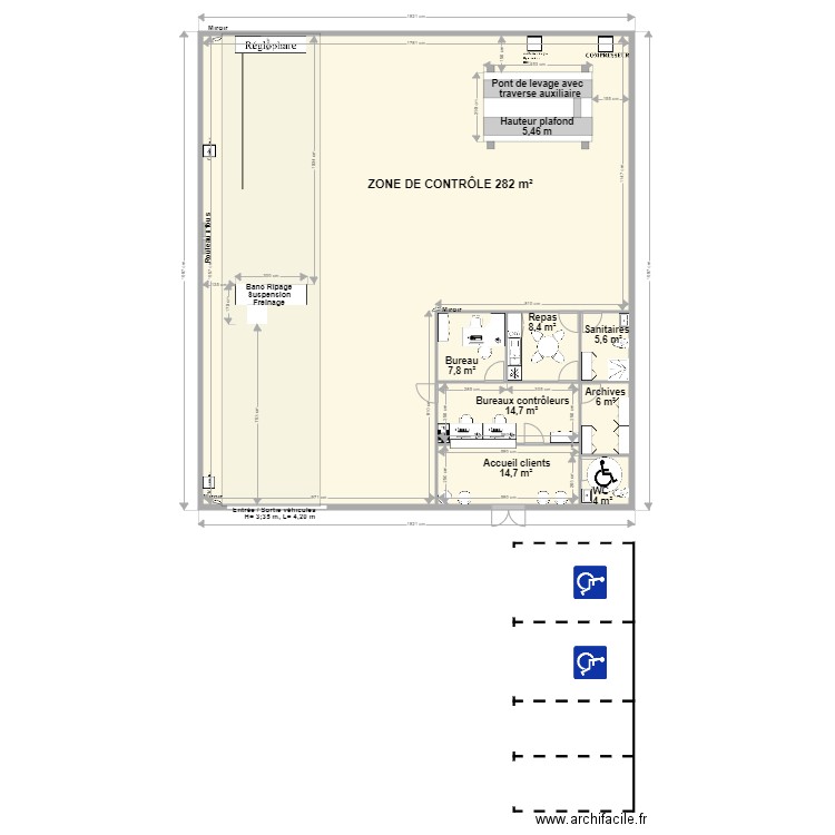 CCT VL MCT DOMONT. Plan de 8 pièces et 344 m2