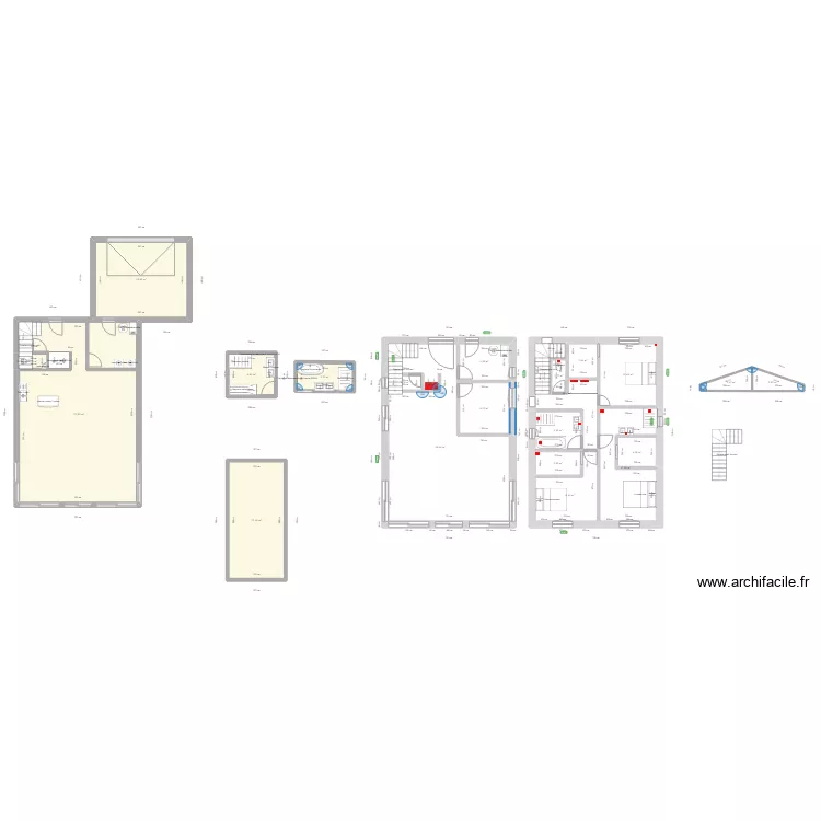 Maison Espaly. Plan de 