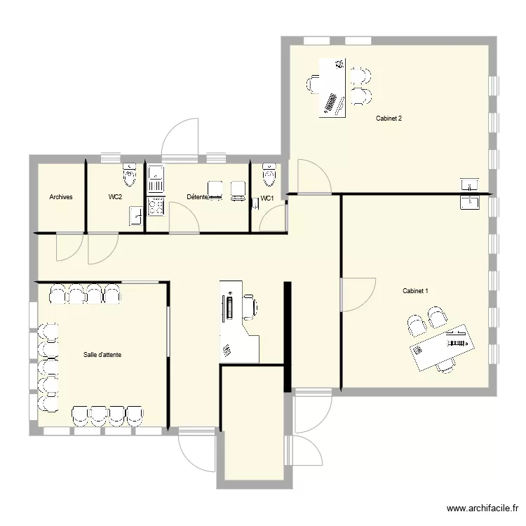 Cabinet médical. Plan de Cabinet médical. Plan de