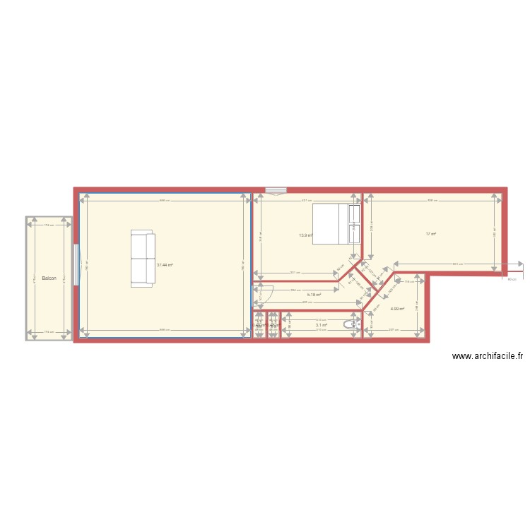 ESSAIS . Plan de 0 pièce et 0 m2