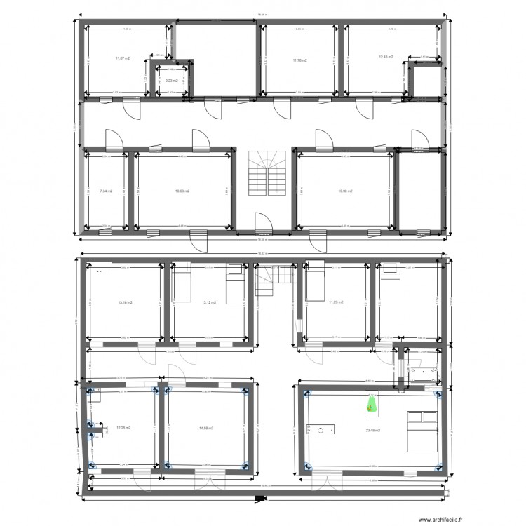 plan rez de chaussé. Plan de 0 pièce et 0 m2