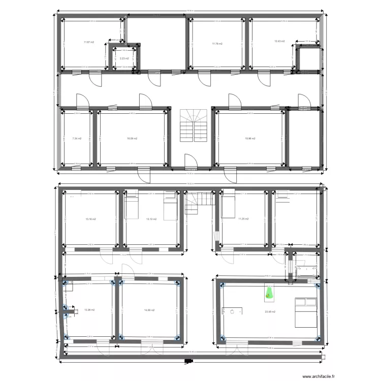 plan rez de chauss&eacute;. Plan de 