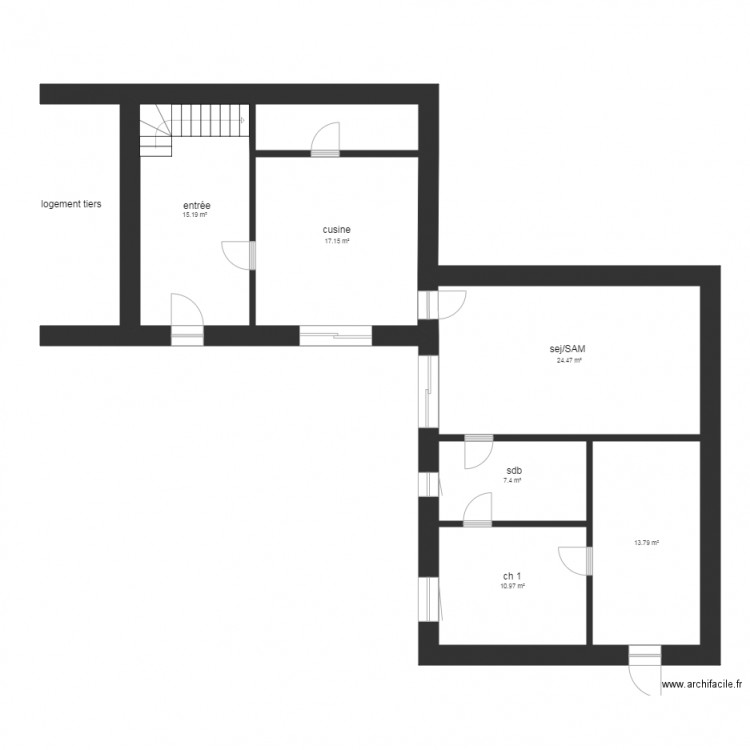 plan JOURJON St cyprien. Plan de 0 pièce et 0 m2