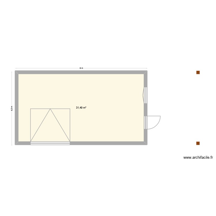 Plan dessus garage. Plan de 0 pièce et 0 m2 Plan dessus garage. Plan de 0 pièce et 0 m2