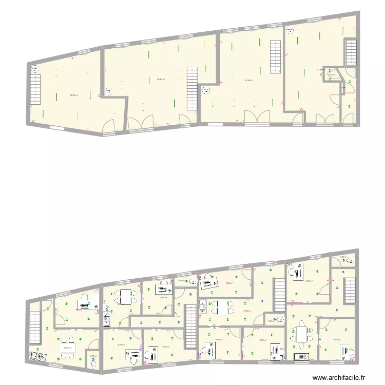 B&acirc;timent Saint Aubin Epinay Elec. Plan de 