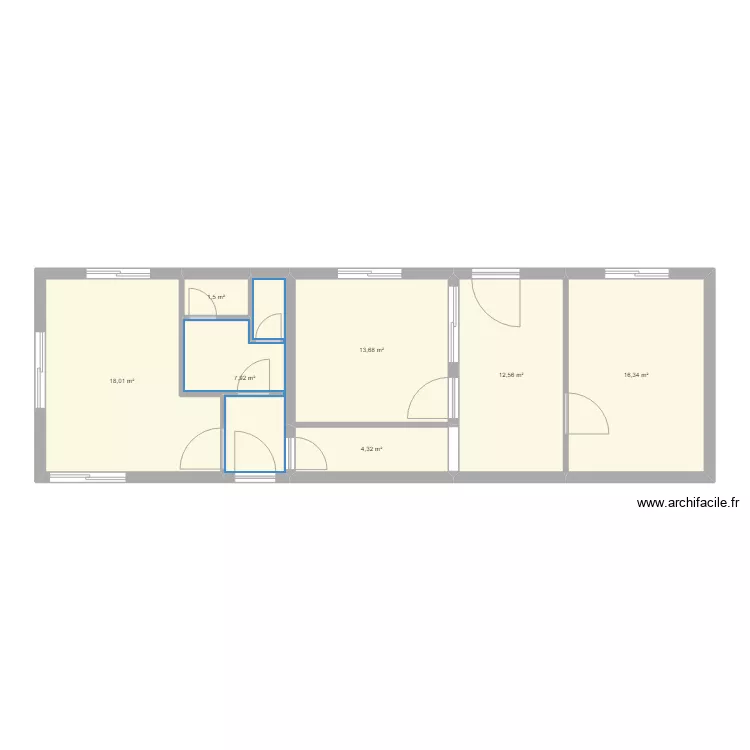 Bureaux secteur BAT. Plan de 