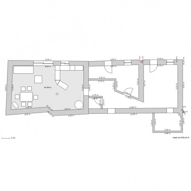 proget grange. Plan de 0 pièce et 0 m2