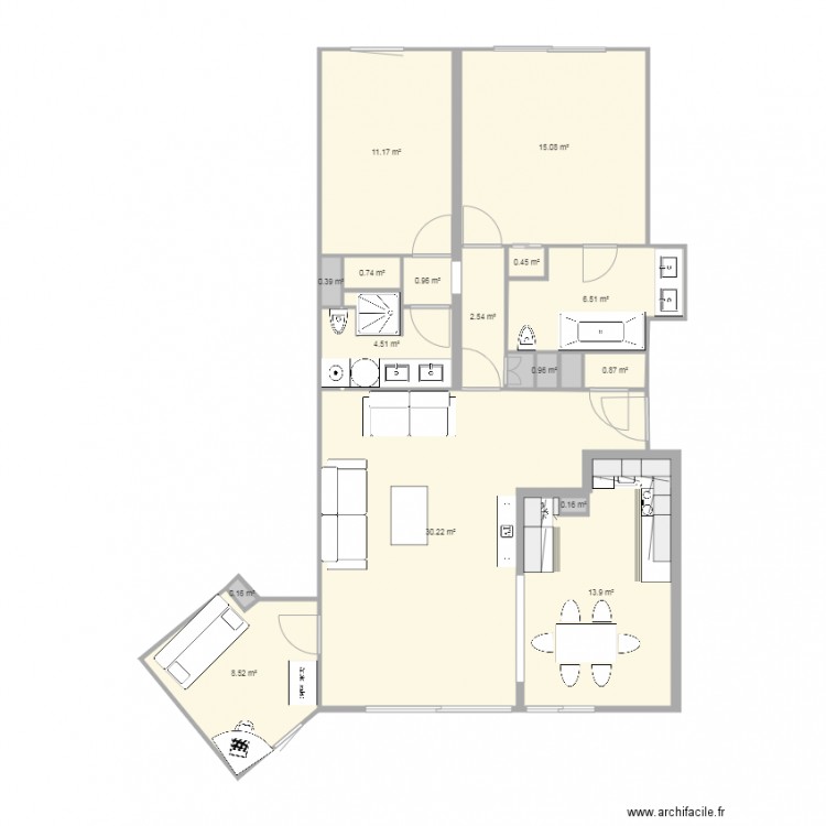 hermitage 1. Plan de 0 pièce et 0 m2
