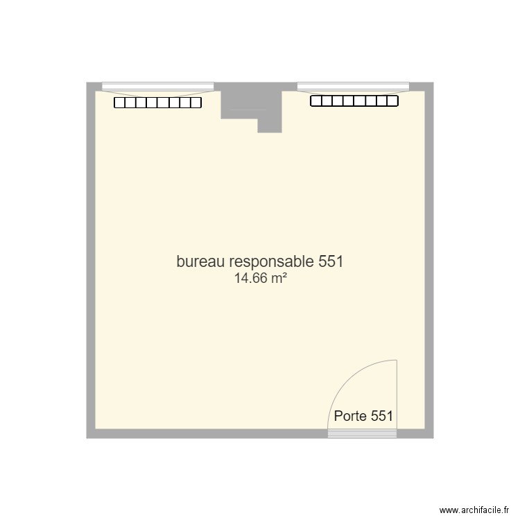 bureau responsable. Plan de 0 pièce et 0 m2