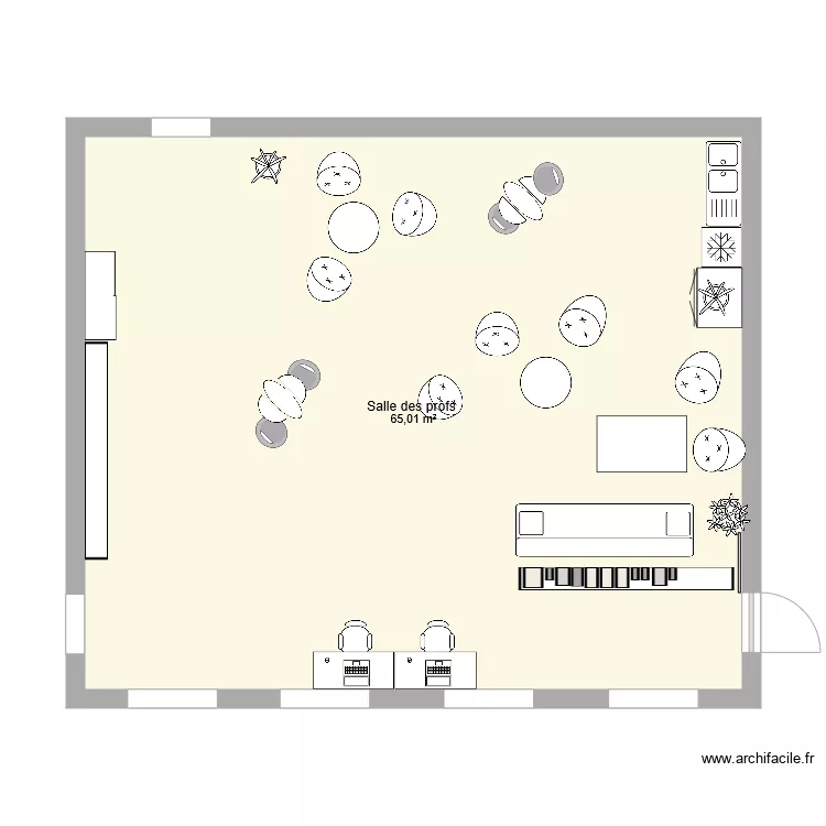 salle LGT SALS. Plan de 