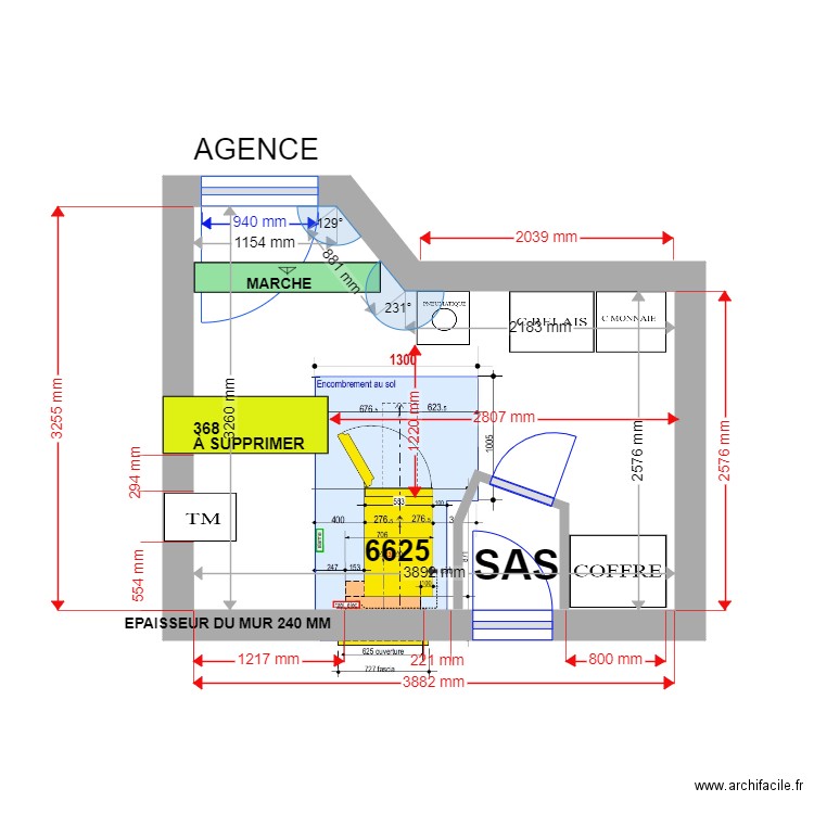 PLAN DE MASSE EXISTANT 6625 st aygulf . Plan de 0 pièce et 0 m2