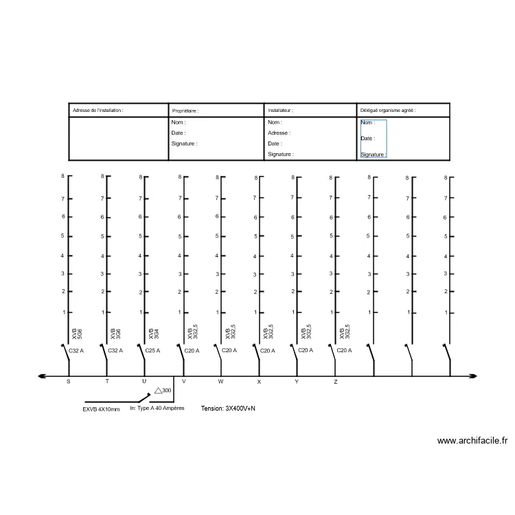 Schéma unifilaire 3. Plan de Schéma unifilaire 3. Plan de