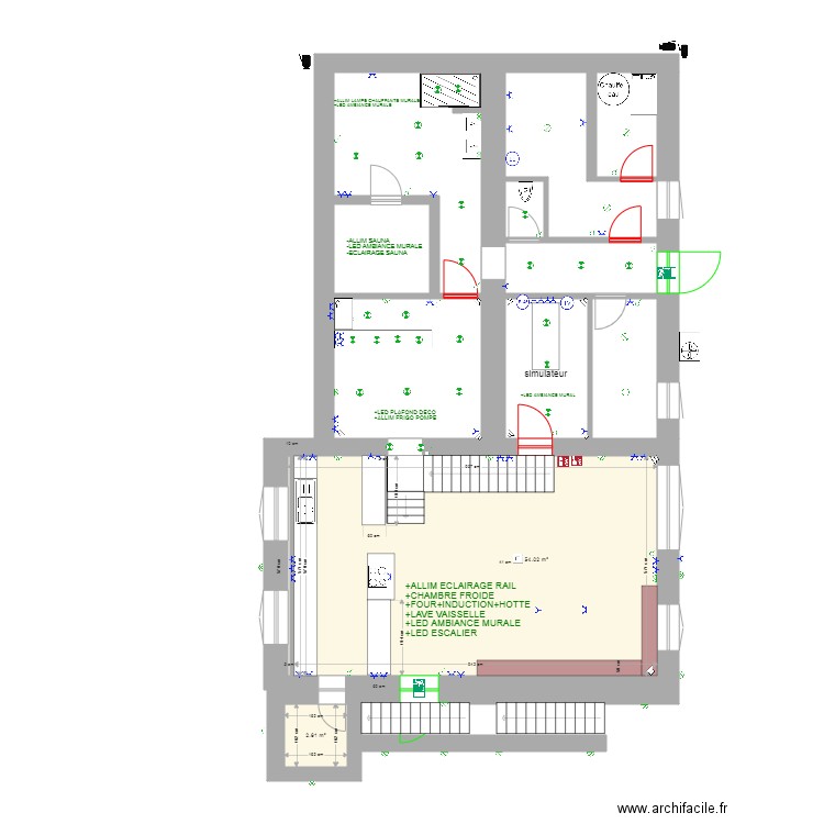 POUMAY CAVE PLAN ELECTRIQUE. Plan de 0 pièce et 0 m2