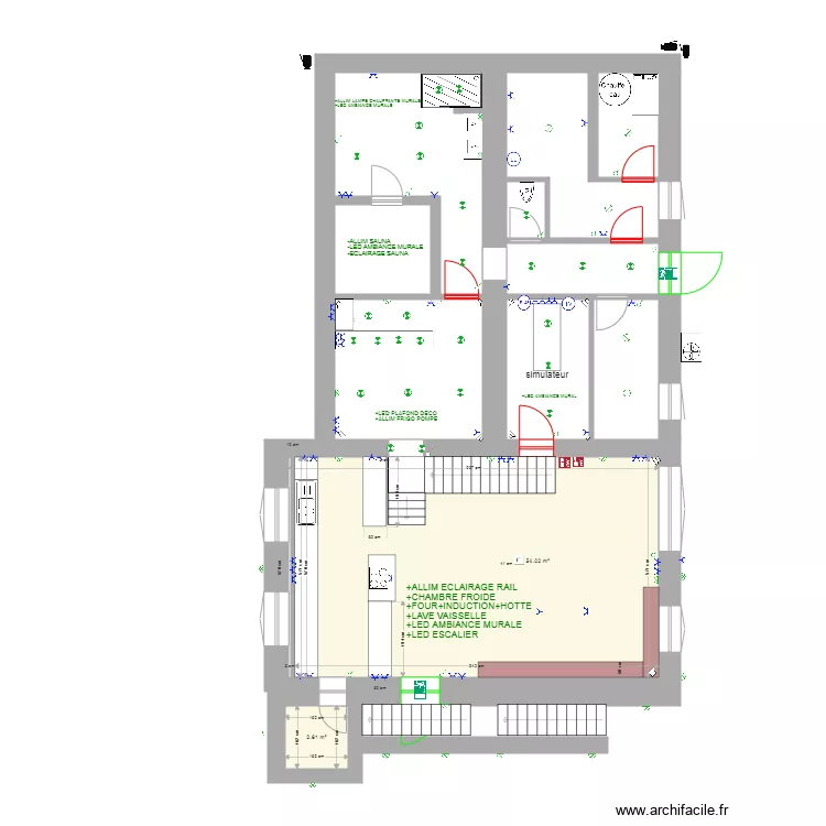 POUMAY CAVE PLAN ELECTRIQUE. Plan de 